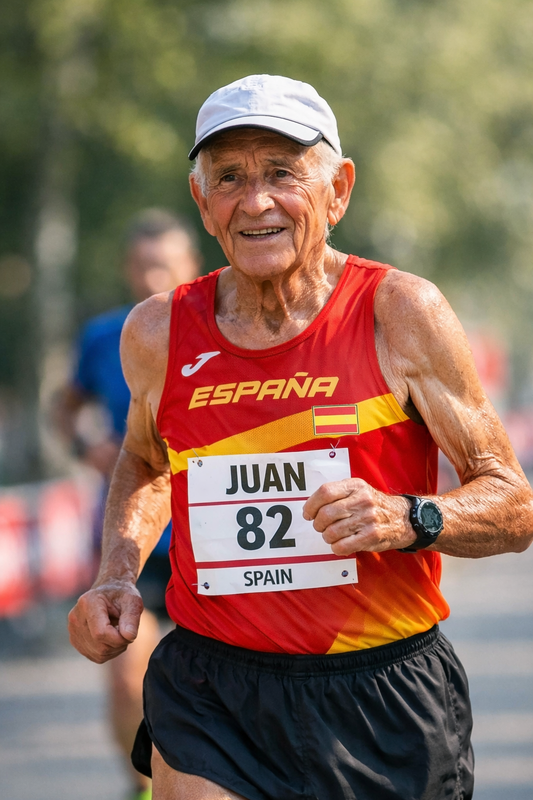 He’s 82 with a VO2 Max of a 25 Year Old